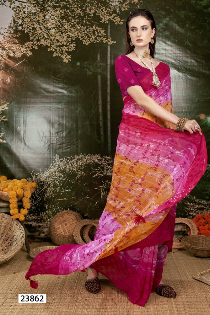 Nivedita By Vallabhi Leaf Printed Georgette Sarees Wholesale Price In Surat